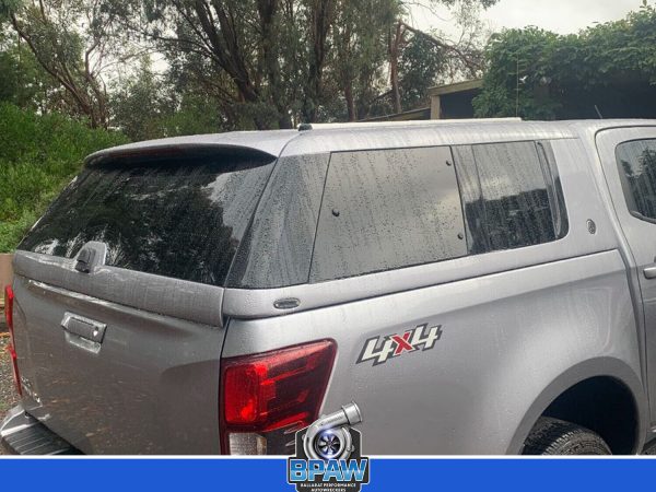 Isuzu Dmax 2022 canopy window slides tint - Image 3