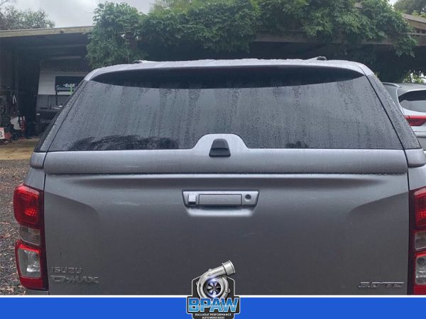 Isuzu Dmax 2022 canopy window slides tint